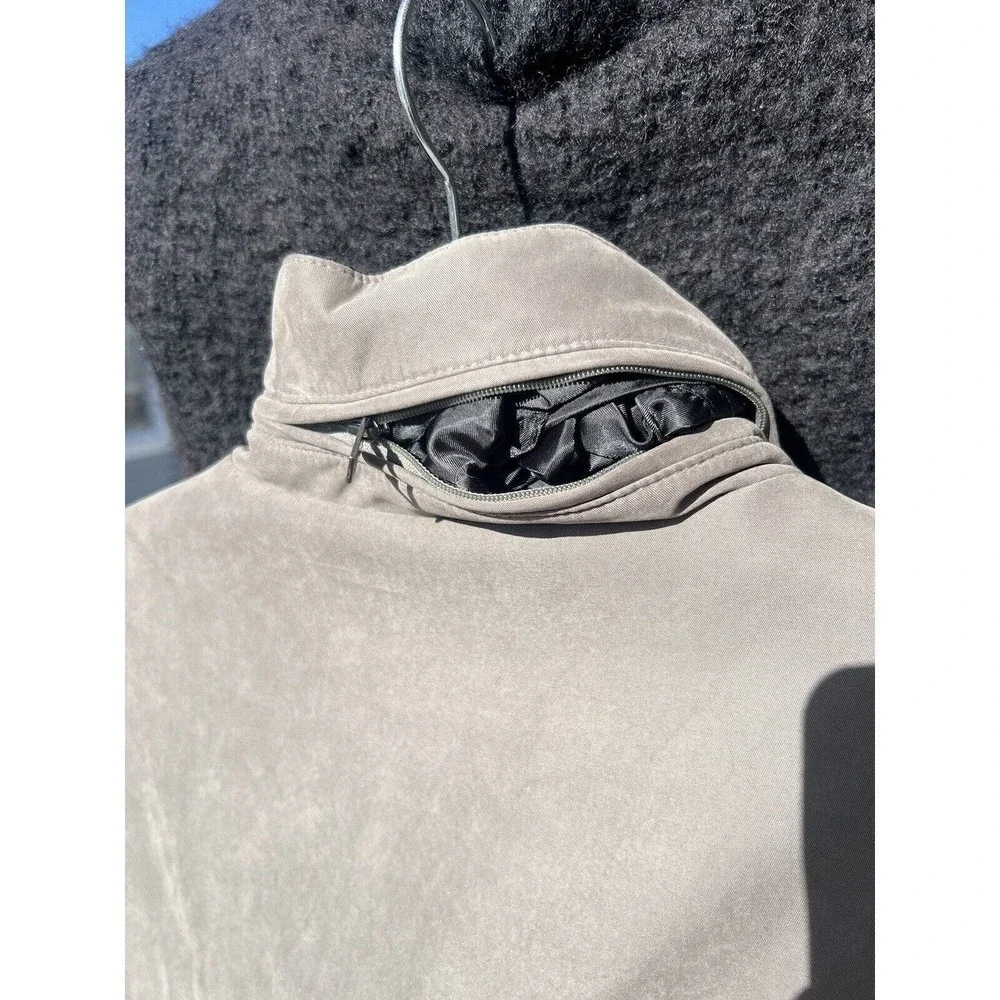 Michael Kors Soft Shell Hooded Jacket Men’s Olive Green Size L